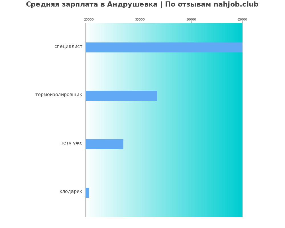 Средний уровень зарплаты в Андрушевке