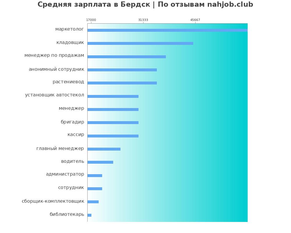 Средний уровень зарплаты в Бердске