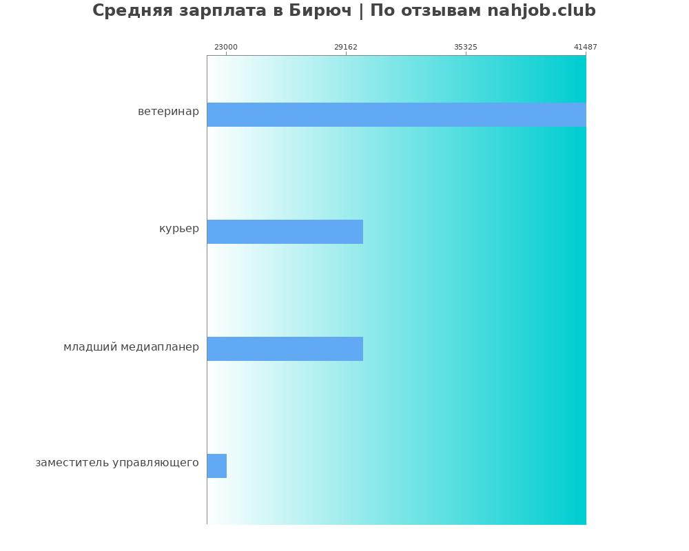Средний уровень зарплаты в Бирюче