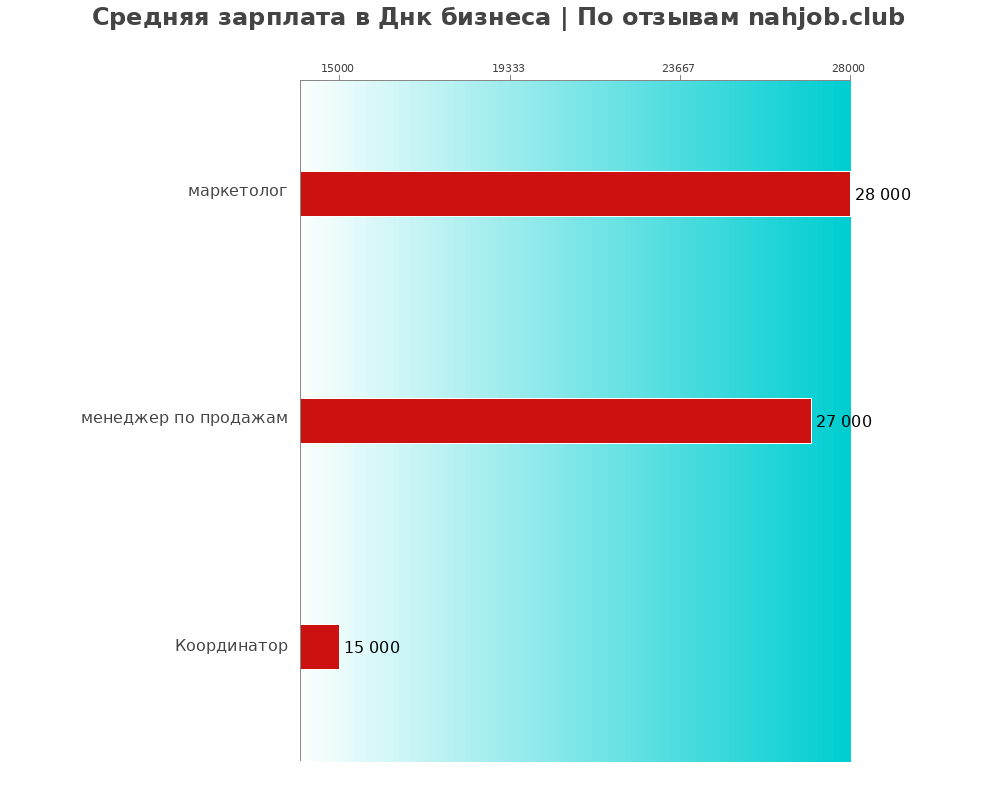 Средний уровень зарплаты в Днк бизнеса