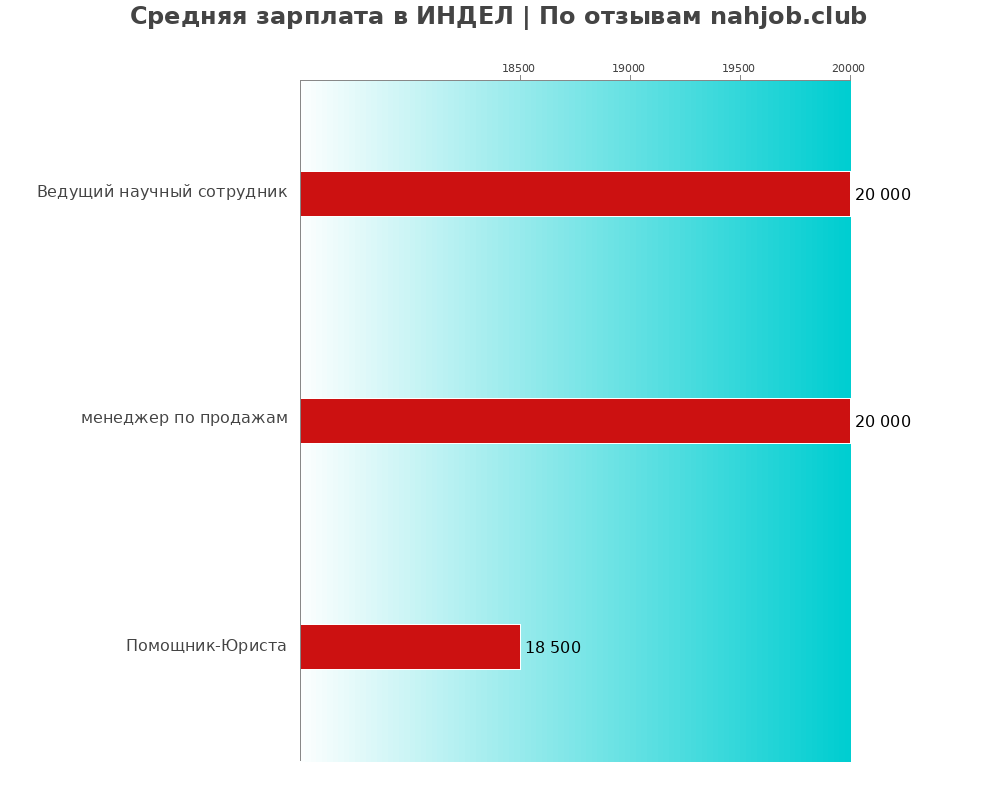 Средний уровень зарплаты в ИНДЕЛ