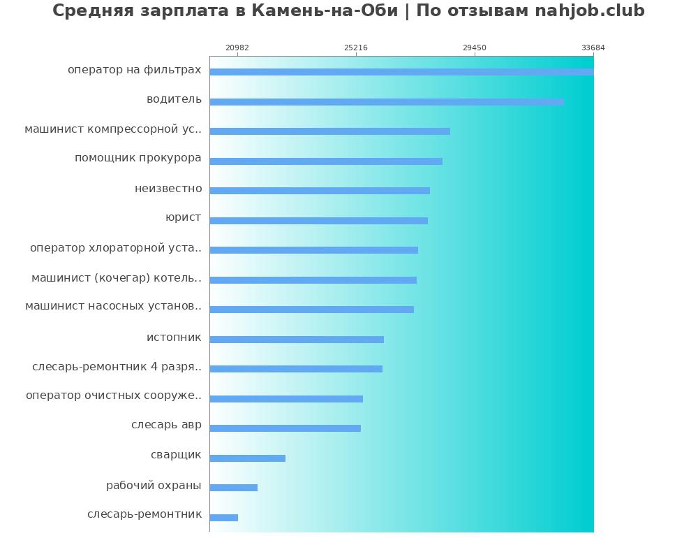 Средний уровень зарплаты в Камне-на-оби