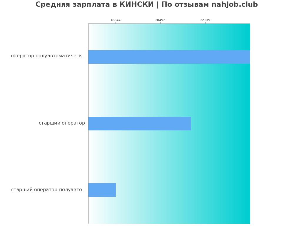 Средний уровень зарплаты в КИНСКИ Средний уровень зарплаты в КИНСКИ