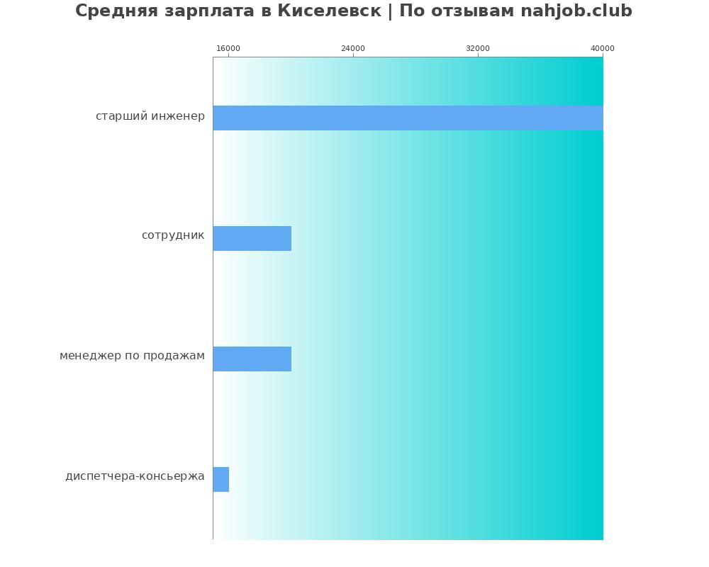 Средний уровень зарплаты в Киселевске