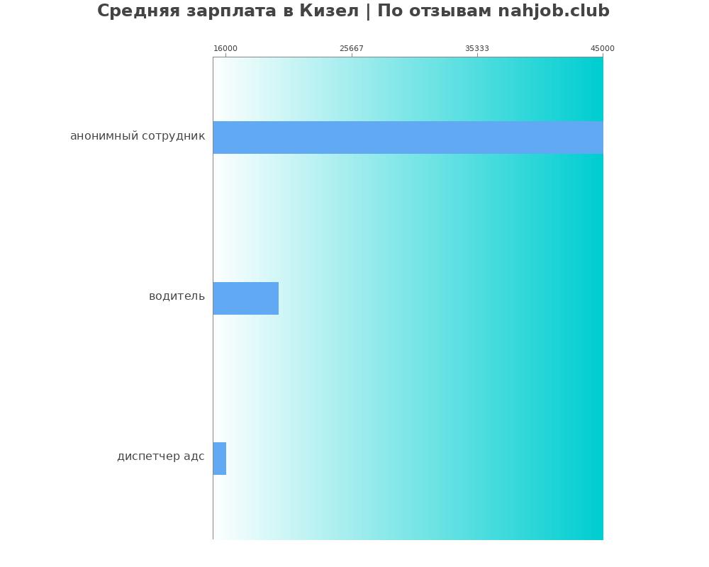Средний уровень зарплаты в Кизеле