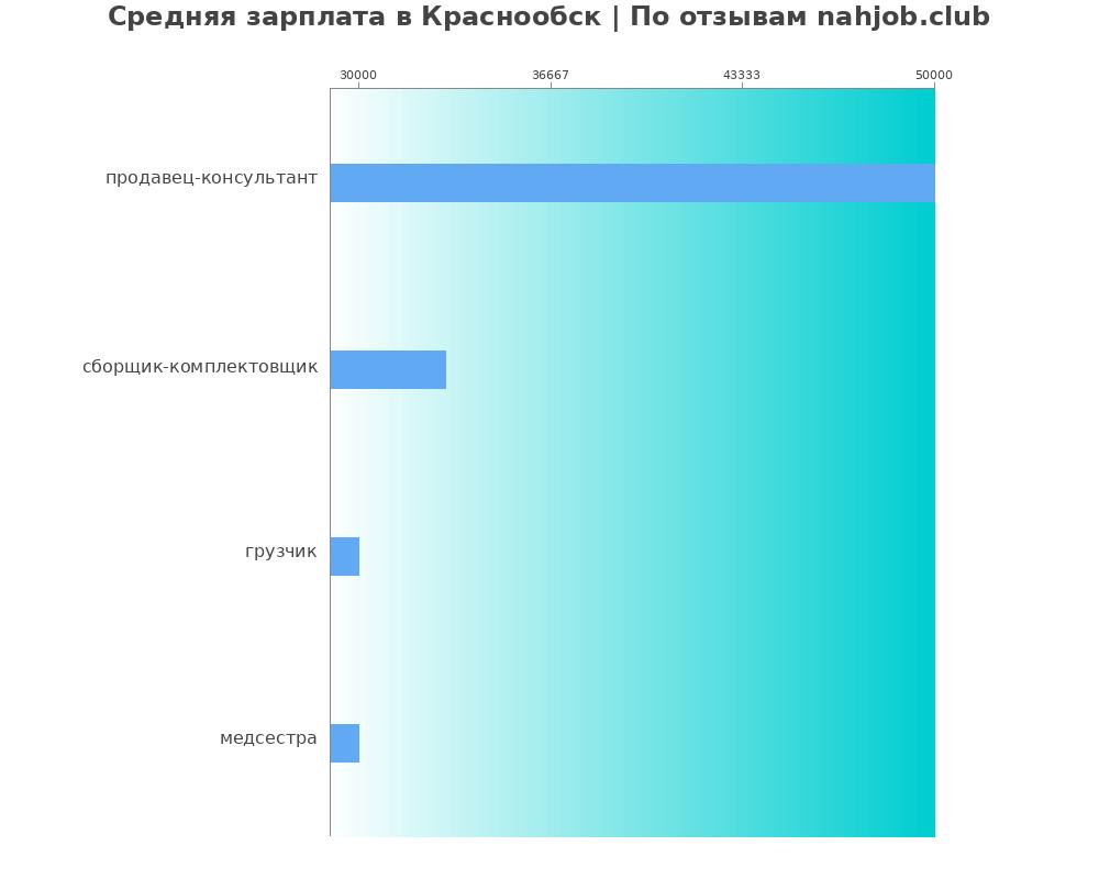 Средний уровень зарплаты в Краснообске