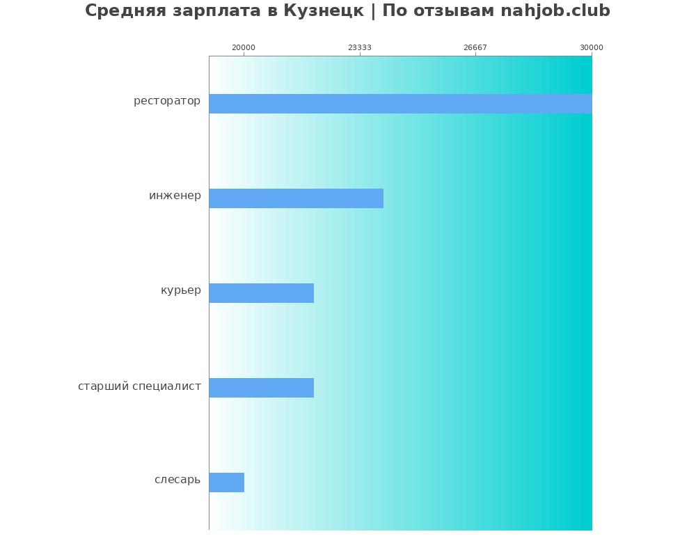 Средний уровень зарплаты в Кузнецке