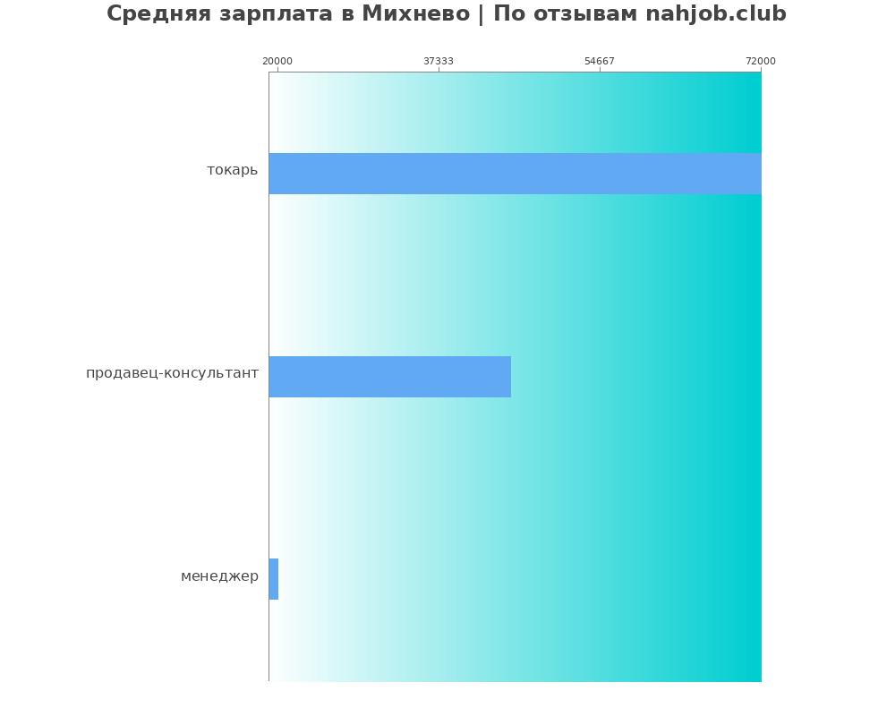 Средний уровень зарплаты в Михнево