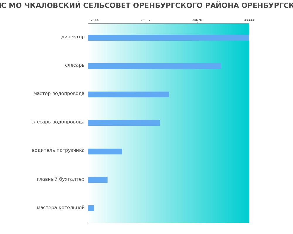 Средний уровень зарплаты в МП ЧКАЛОВСЕРВИС МО ЧКАЛОВСКИЙ СЕЛЬСОВЕТ ОРЕНБУРГСКОГО РАЙОНА ОРЕНБУРГСКОЙ ОБЛАСТИ