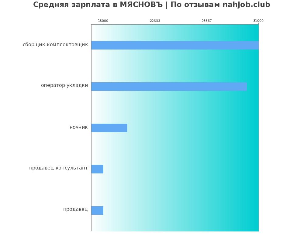 Средний уровень зарплаты в МЯСНОВЪ