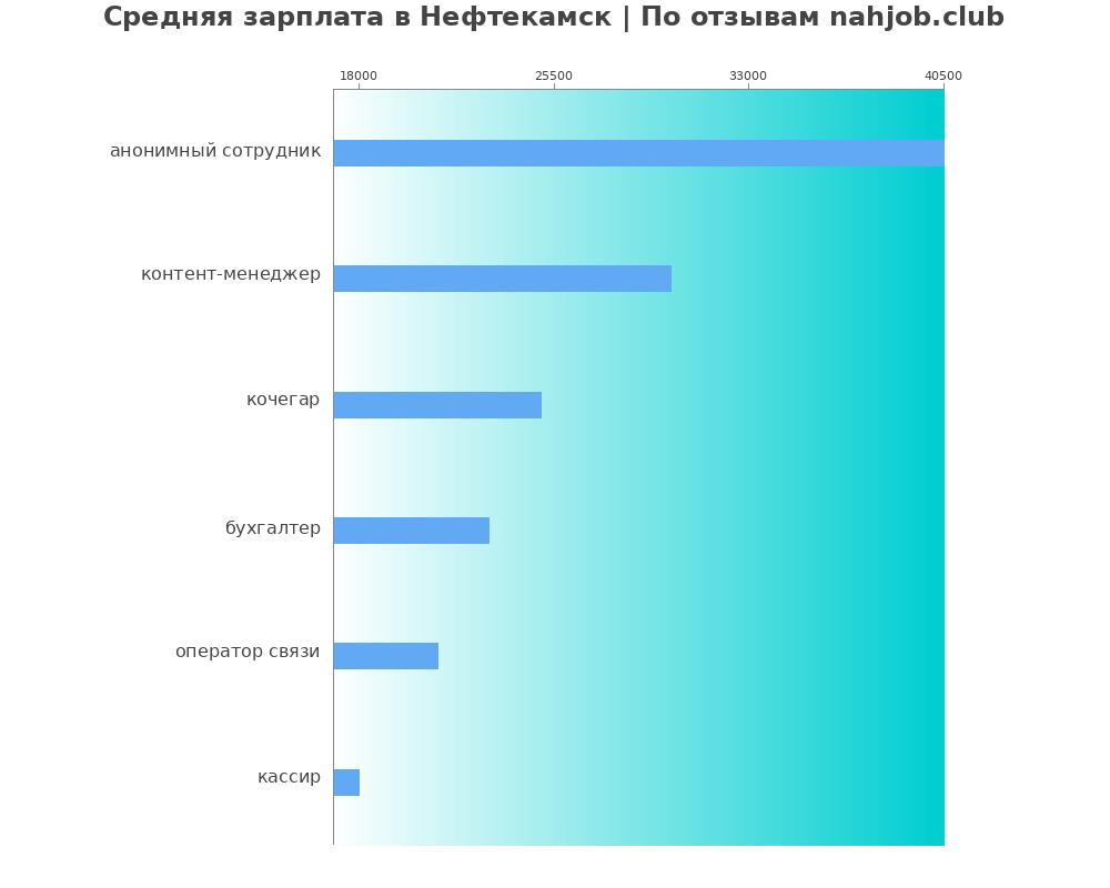Средний уровень зарплаты в Нефтекамске
