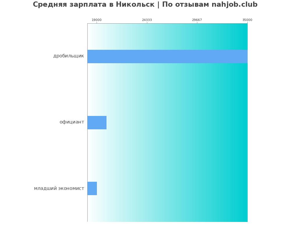 Средний уровень зарплаты в Никольске