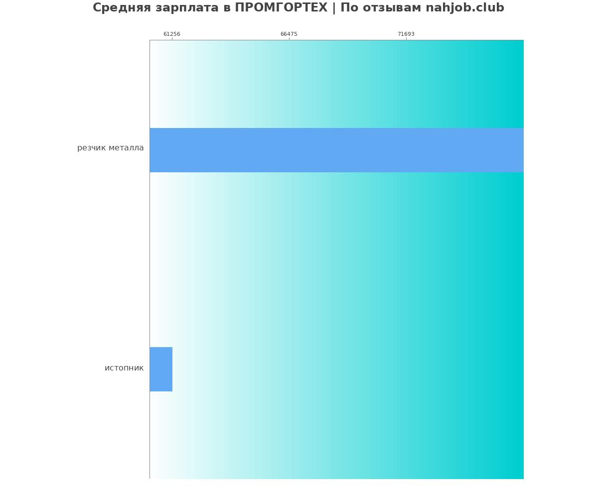 Какая зарплата в ПРОМГОРТЕХ