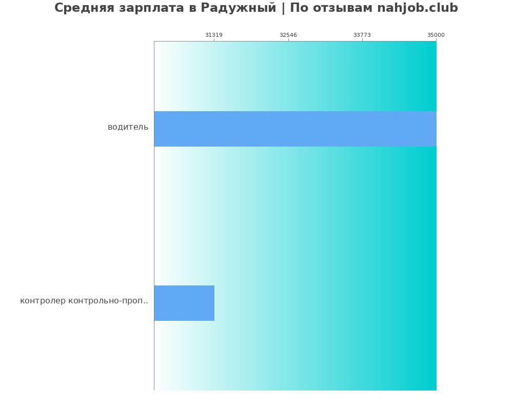 Средний уровень зарплаты в Радужном