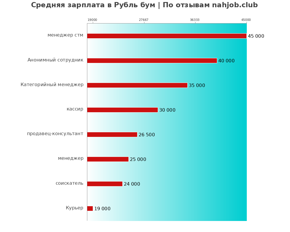 Средний уровень зарплаты в Рубль бум