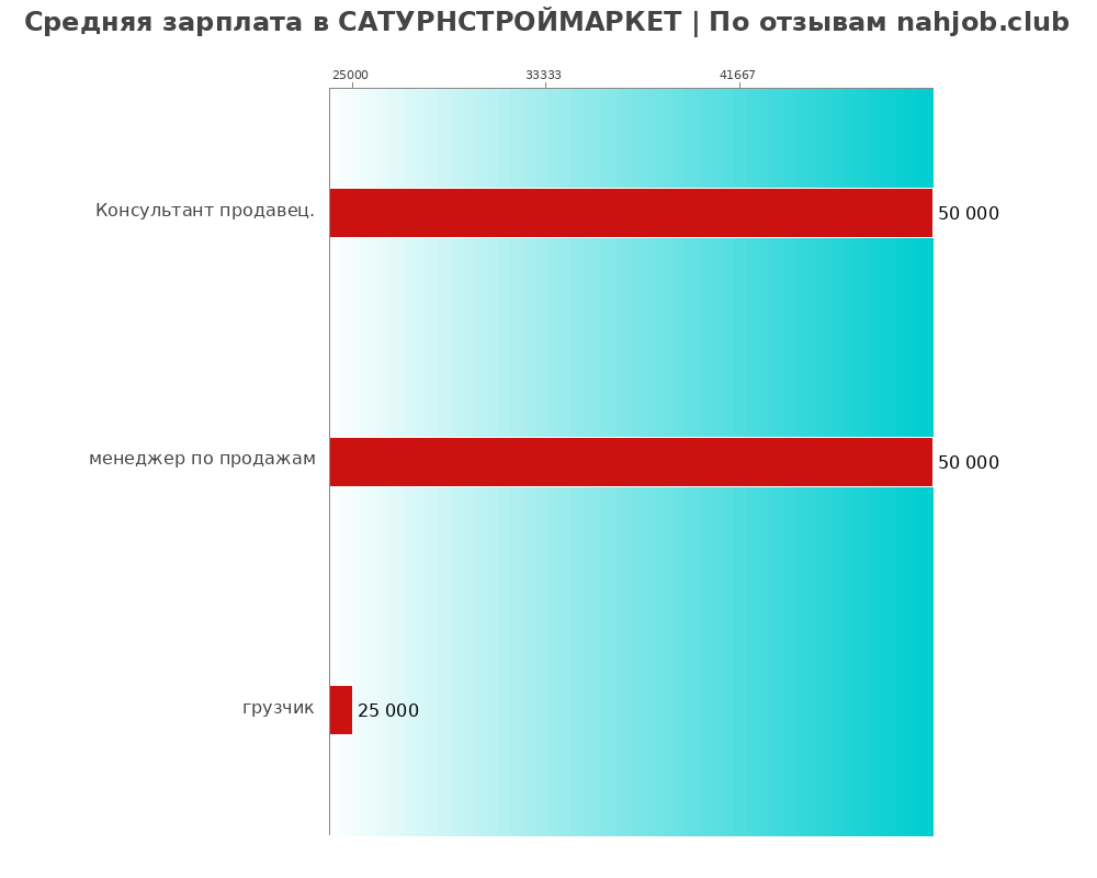 Средний уровень зарплаты в САТУРНСТРОЙМАРКЕТ