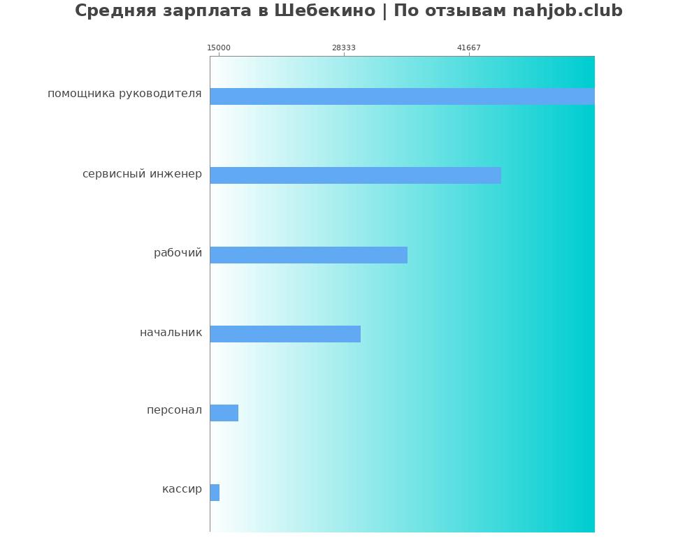 Средний уровень зарплаты в Шебекино
