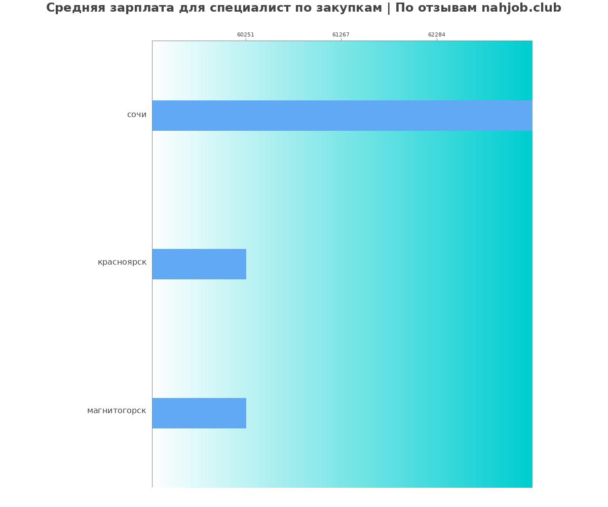 Средний уровень зарплаты в специалисте по закупкам