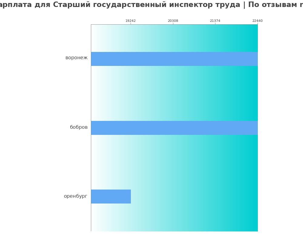 Средний уровень зарплаты в старшем государственном инспекторе труда