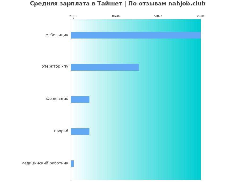 Средний уровень зарплаты в Тайшете