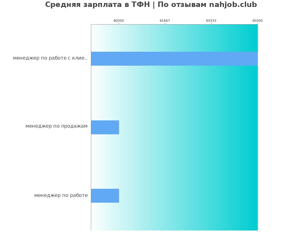 Средний уровень зарплаты в ТФН Средний уровень зарплаты в ТФН