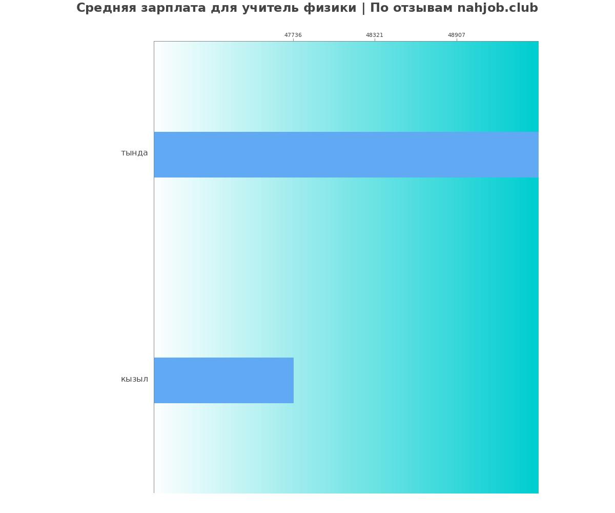 Средний уровень зарплаты в учителе физики
