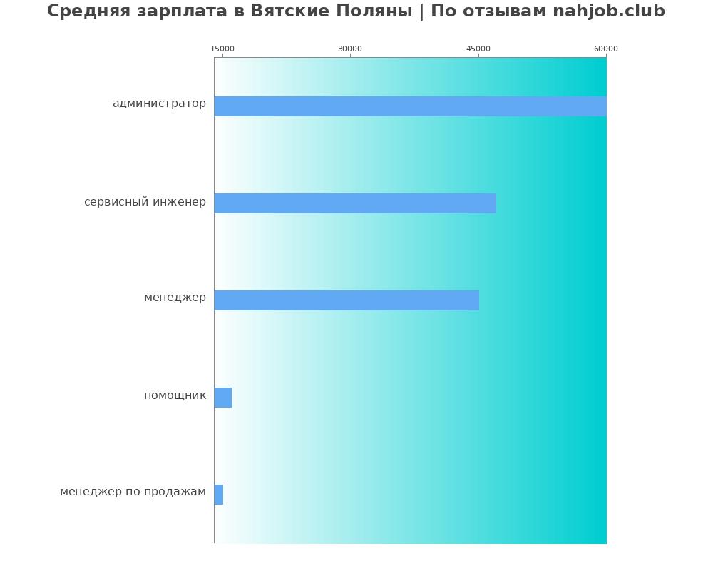 Средний уровень зарплаты в Вятских полянах