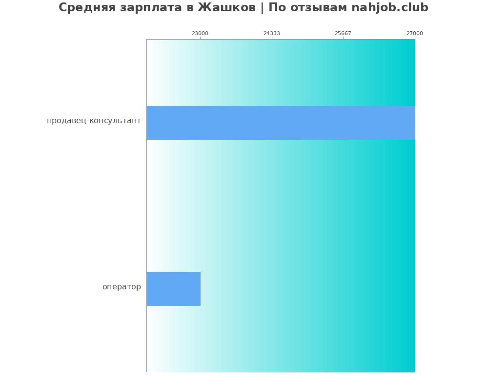Средний уровень зарплаты в Жашкове