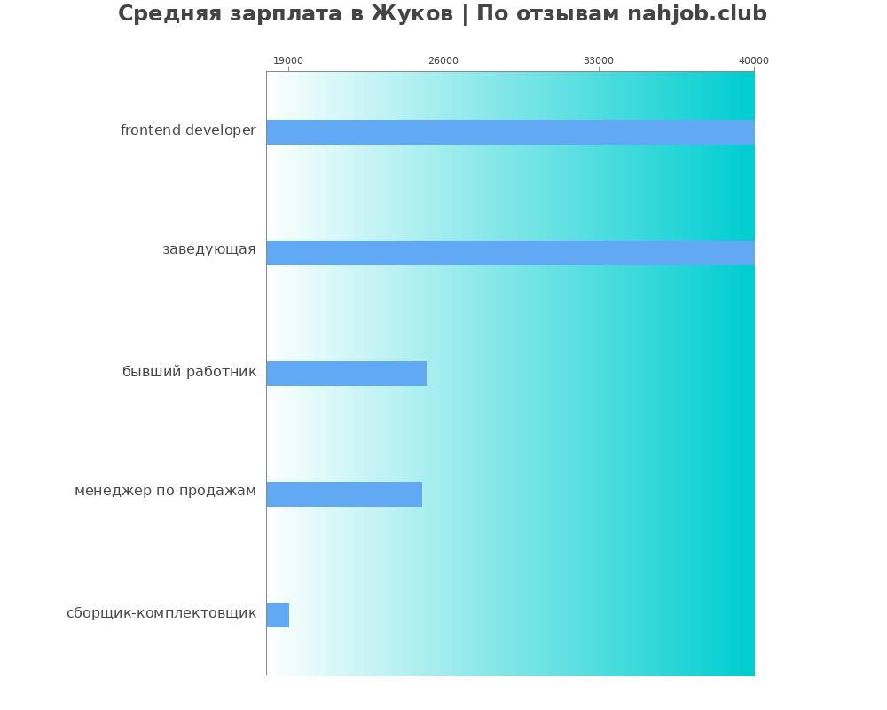 Средний уровень зарплаты в Жуке