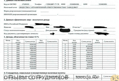 ООО Завод ВКО он же Шафт - отзыв сотрудника