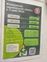Повышение зарплаты в Пятерочке?