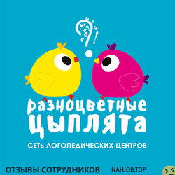 Отзывы о работе в  РАЗНОЦВЕТНЫЕ ЦЫПЛЯТА